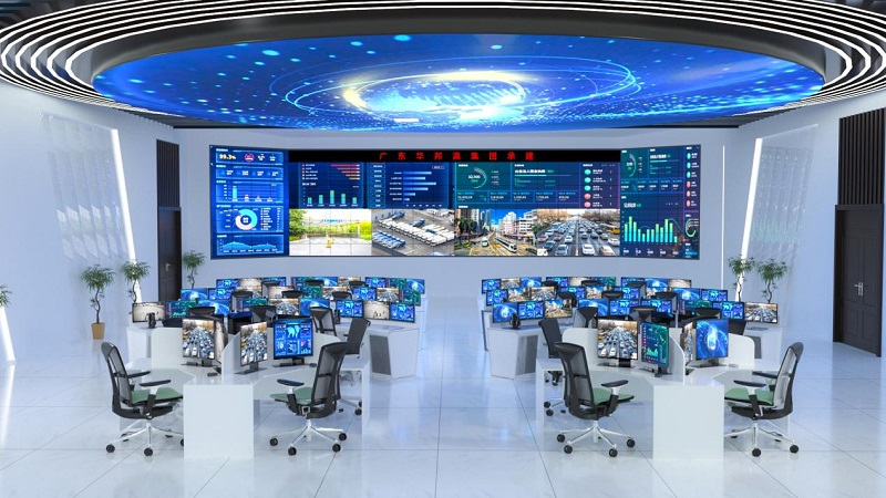 華邦瀛液晶拼接屏賦能企業(yè)安防，有效洞察全局！