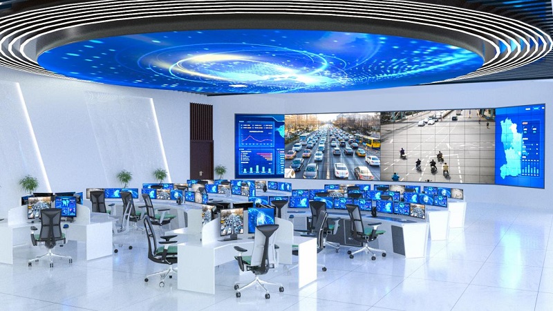 華邦瀛液晶拼接屏賦能企業(yè)安防，有效洞察全局！