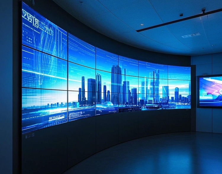 曲面液晶拼接屏：展廳展示的絕佳之選？